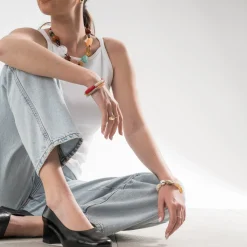 Escarpin ERAM FLEX noir cuir glacé