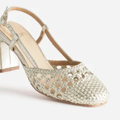 Escarpin slingback or tressé