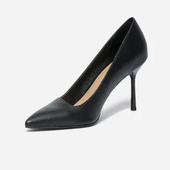 Escarpin TEXTO noir avec découpe biais