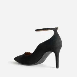 Escarpin TEXTO noir suédé à bride