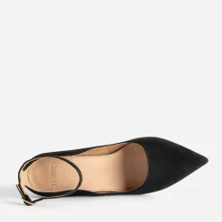 Escarpin TEXTO noir suédé à bride