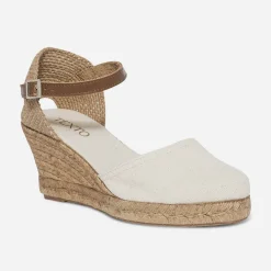 Espadrille compensée écrue