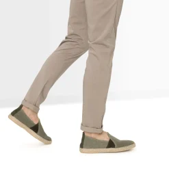 Espadrille kaki toile éco-conçue