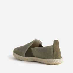 Espadrille kaki toile éco-conçue