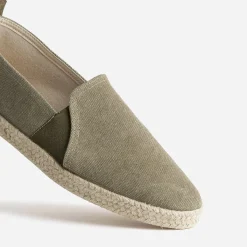 Espadrille kaki toile éco-conçue