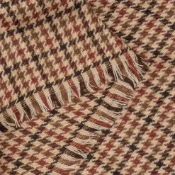 Etole beige à motif pied-de-poule