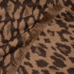 Etole beige jacquard motif léopard