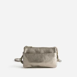 Mini sac taupe métallisé 6 compartiments