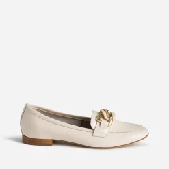 Mocassin beige éco-conçu en cuir