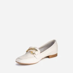 Mocassin beige éco-conçu en cuir
