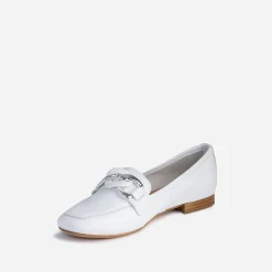 Mocassin blanc éco-conçu en cuir