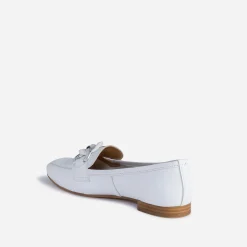 Mocassin blanc éco-conçu en cuir