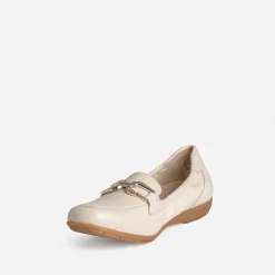 Mocassin CAPRICE beige clair cuir