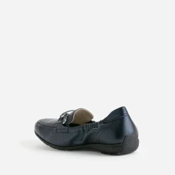 Mocassin CAPRICE bleu marine cuir nacré