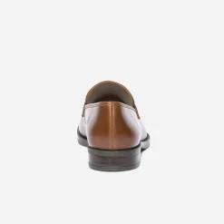 Mocassin ERAM FLEX cognac en cuir verni