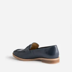 Mocassin ERAM FLEX marine en cuir