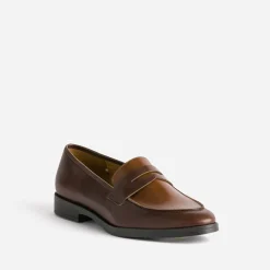Mocassin ERAM FLEX marron foncé en cuir