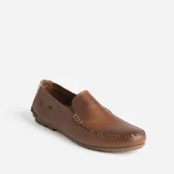 Mocassin FLUCHOS cognac en cuir