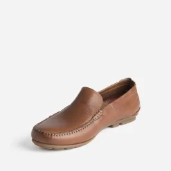 Mocassin FLUCHOS cognac en cuir