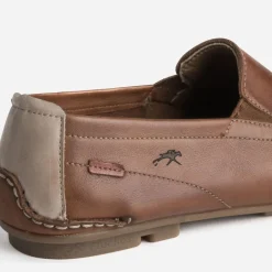 Mocassin FLUCHOS cognac en cuir