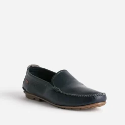 Mocassin FLUCHOS marine en cuir