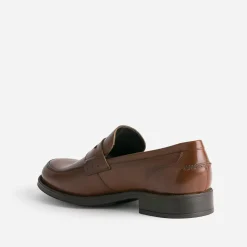 Mocassin marron foncé cuir
