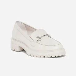 Mocassin TEXTO beige à semelle crantée