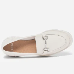 Mocassin TEXTO beige à semelle crantée