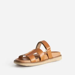 Mule TEXTO cognac cuir