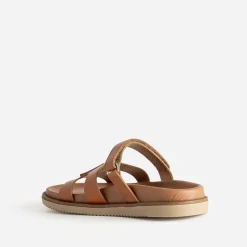 Mule TEXTO cognac cuir