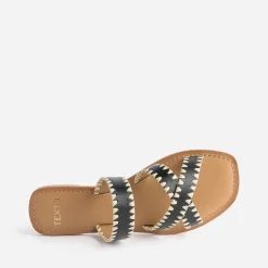 Mule TEXTO noire en cuir