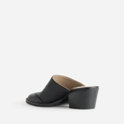 Mule-santiag TEXTO noire cuir