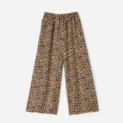 Pantalon fluide TEXTO imprimé léopard