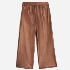Pantalon large TEXTO marron métallisé