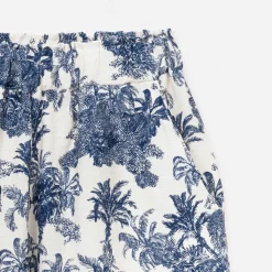 Pantalon TEXTO écru imprimé palmiers
