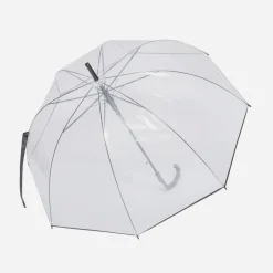 Parapluie transparent et noir