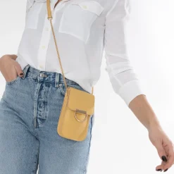 Pochette-téléphone TEXTO banana cream