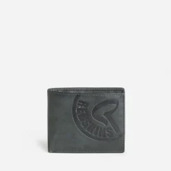 Portefeuille REDSKINS noir cuir embossé