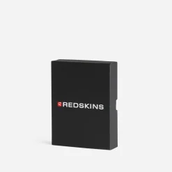 Portefeuille REDSKINS noir cuir embossé