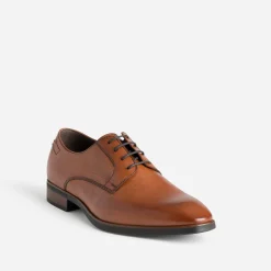 Richelieu cognac cuir