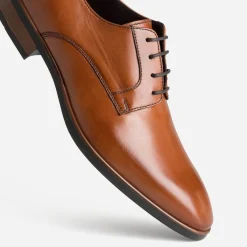 Richelieu cognac cuir