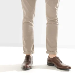 Richelieu marron en cuir