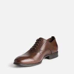 Richelieu marron en cuir