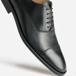 Richelieu noir cuir Cousu Blake