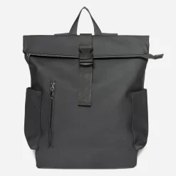 Sac à dos noir enduit mat