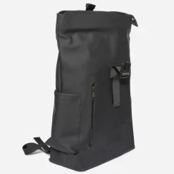 Sac à dos noir enduit mat