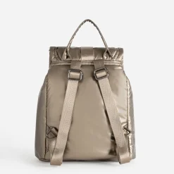 Sac à dos TEXTO bronze matelassé