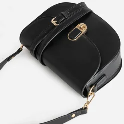 Sac à main noir deux bandoulières amovibles