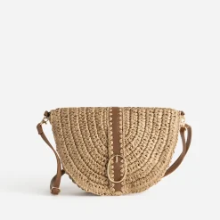 Sac à main TEXTO beige tressé