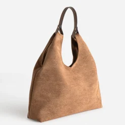 Sac à main TEXTO cognac suédé